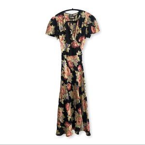 Reformation Floral Midi Dress Size Small